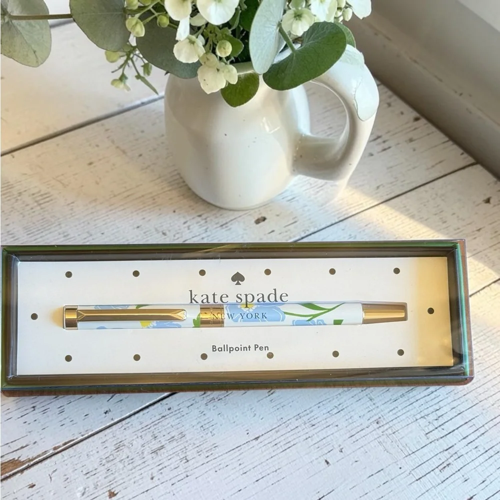 kate spade New York Ballpoint Pens - Floral Blue & Pink Red Color NWT *PICK ONE*